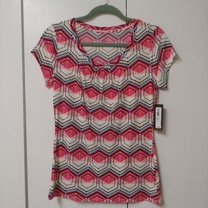 NWT Worthington Short Sleeve Scoopneck Top